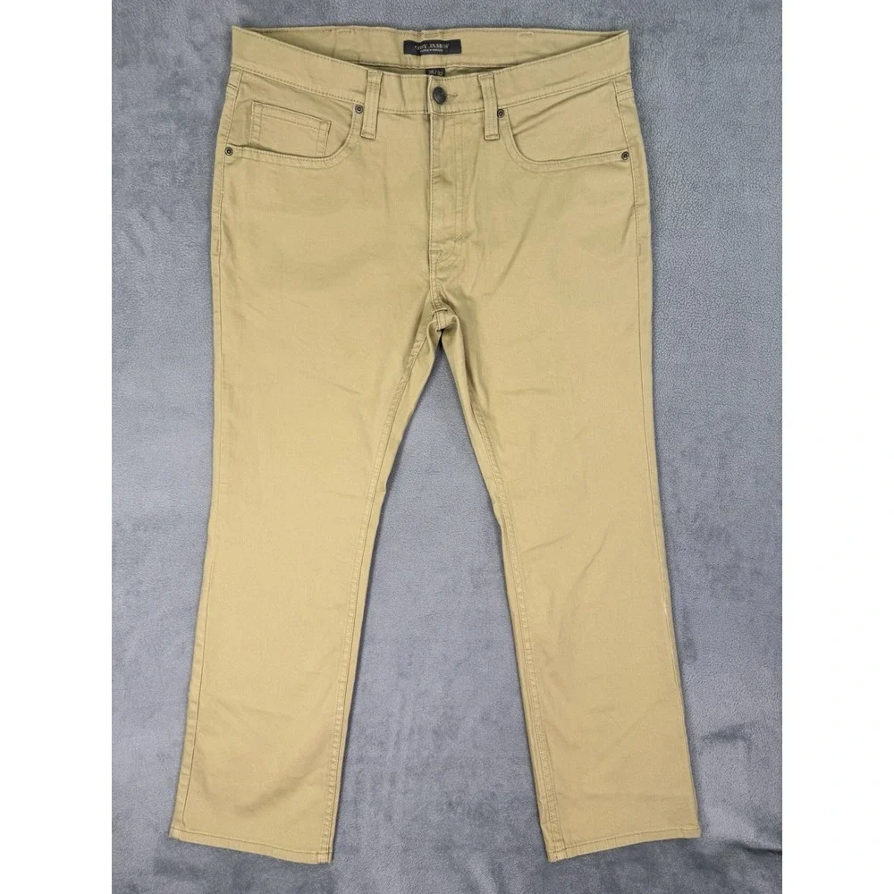 Cody James Jeans Mens 38x32 Tan Denim Jackson Slim Straight Stretch Western‎